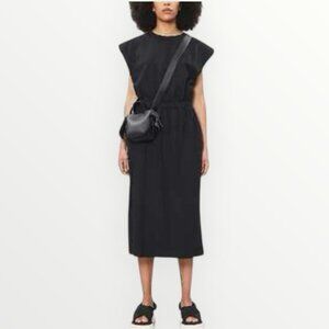 Ninety Percent Elasticated-waist Organic Cotton Midi Dress